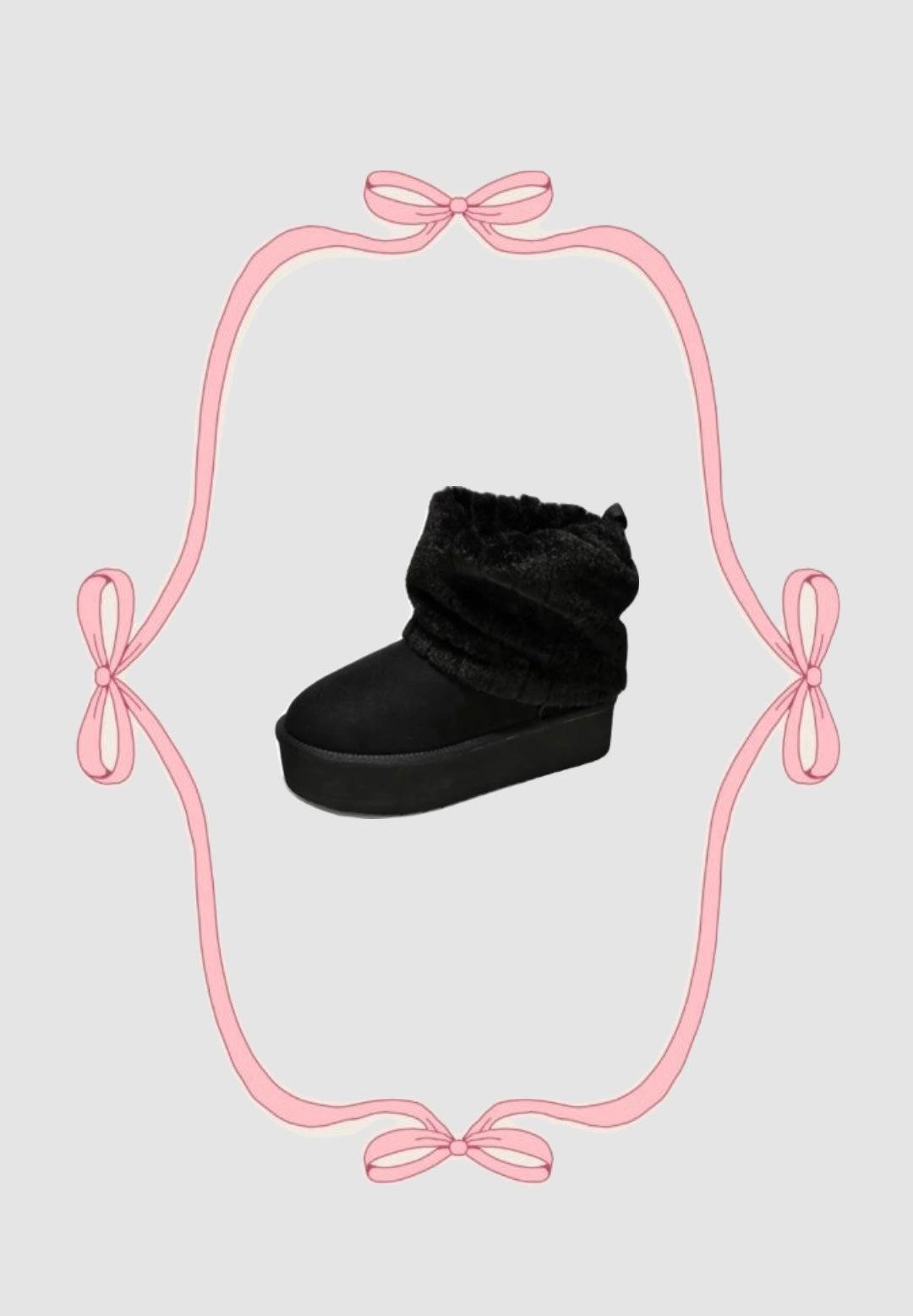 Black Coco Stomper Platform Boots