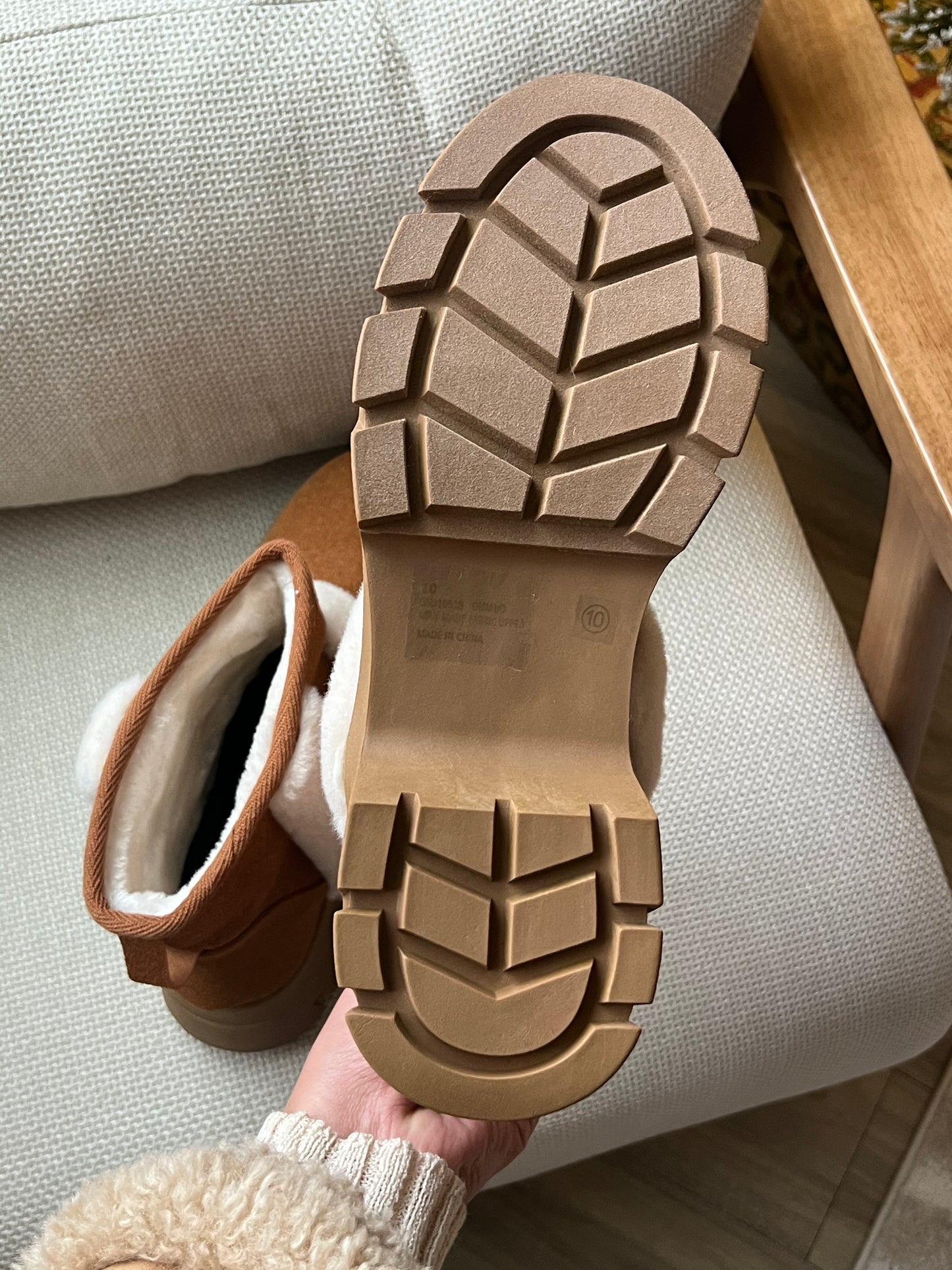 Chunky Brown Platform Boots