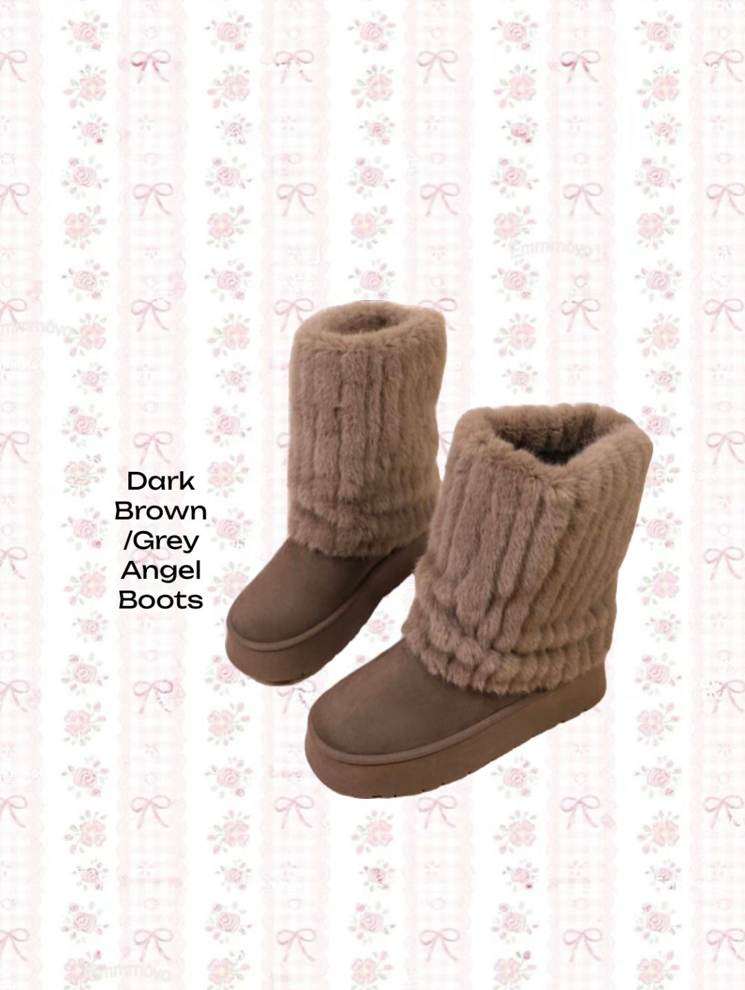 Platform Tall Faux Sherpa Fold Over Fur Boots