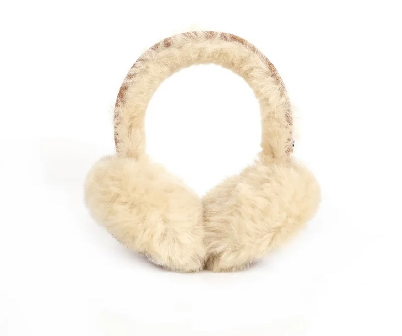 Brown Furry Faux Fur Suede Adjustable Ear Muffs