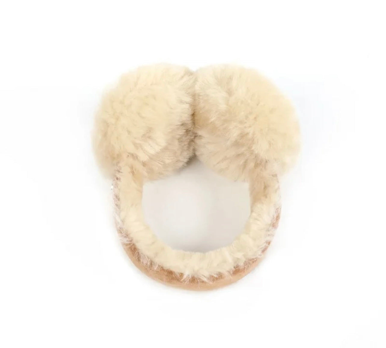 Brown Furry Faux Fur Suede Adjustable Ear Muffs