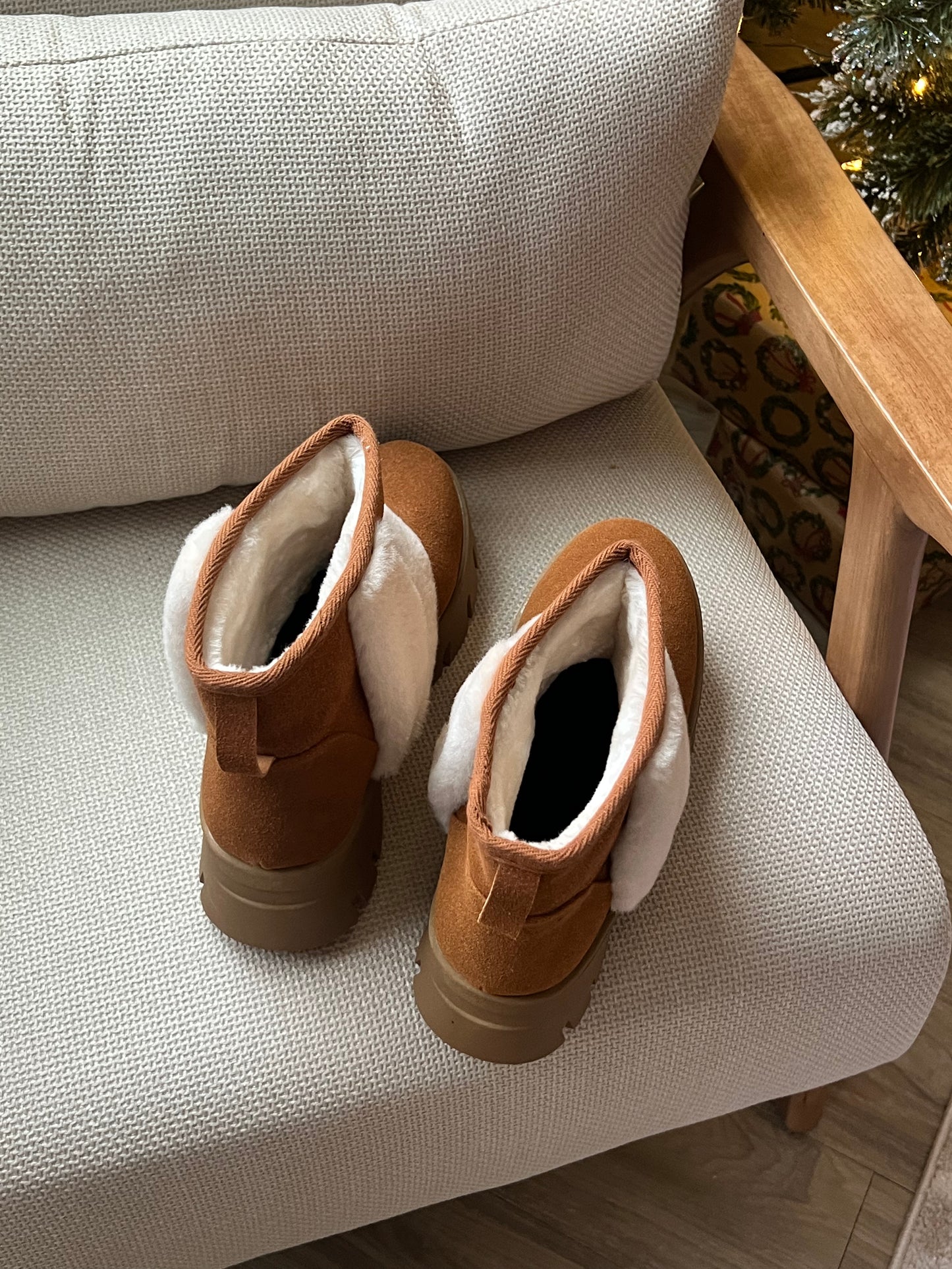 Chunky Brown Platform Boots